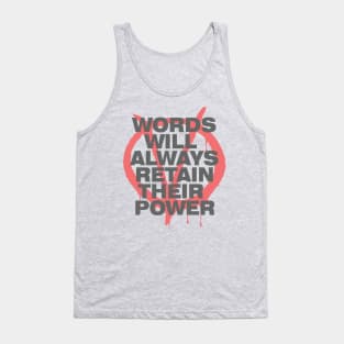 Words Power - V for Vendetta Tank Top